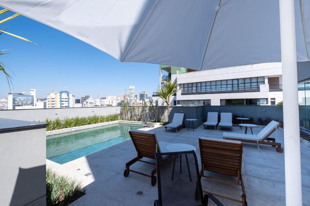 Apartamento Luxuoso Flat Na Bela Cintra, Jardins!