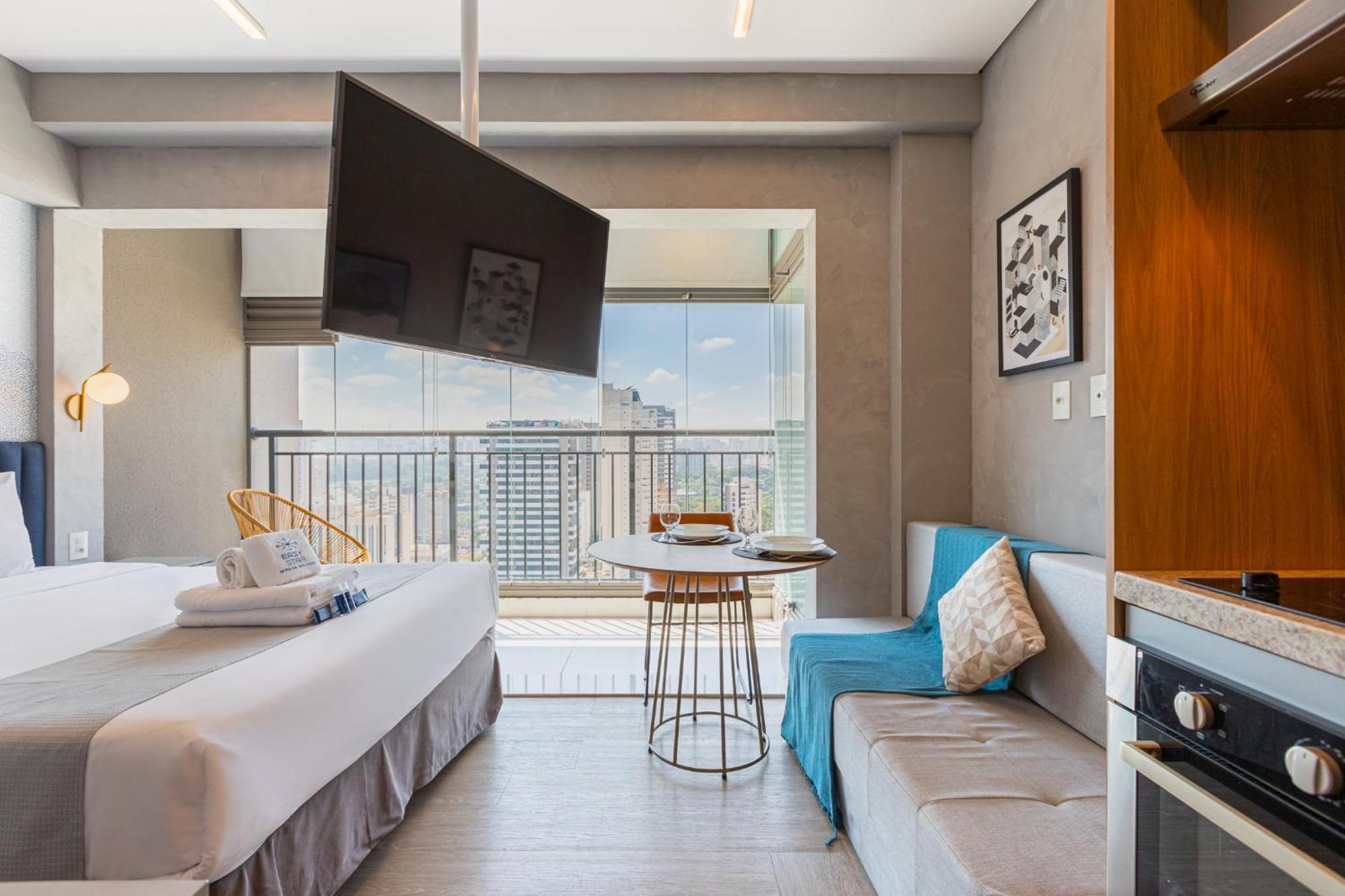 Apartamento Easy Star - Lindo Ao Lado Do Metro Em Moema - Sq01h *