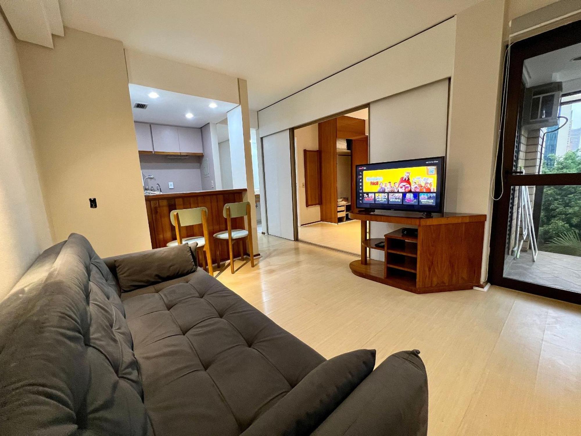 Apartamento Flat Qi Ibirapuera Internet, Garagem E Arrumacao São Paulo