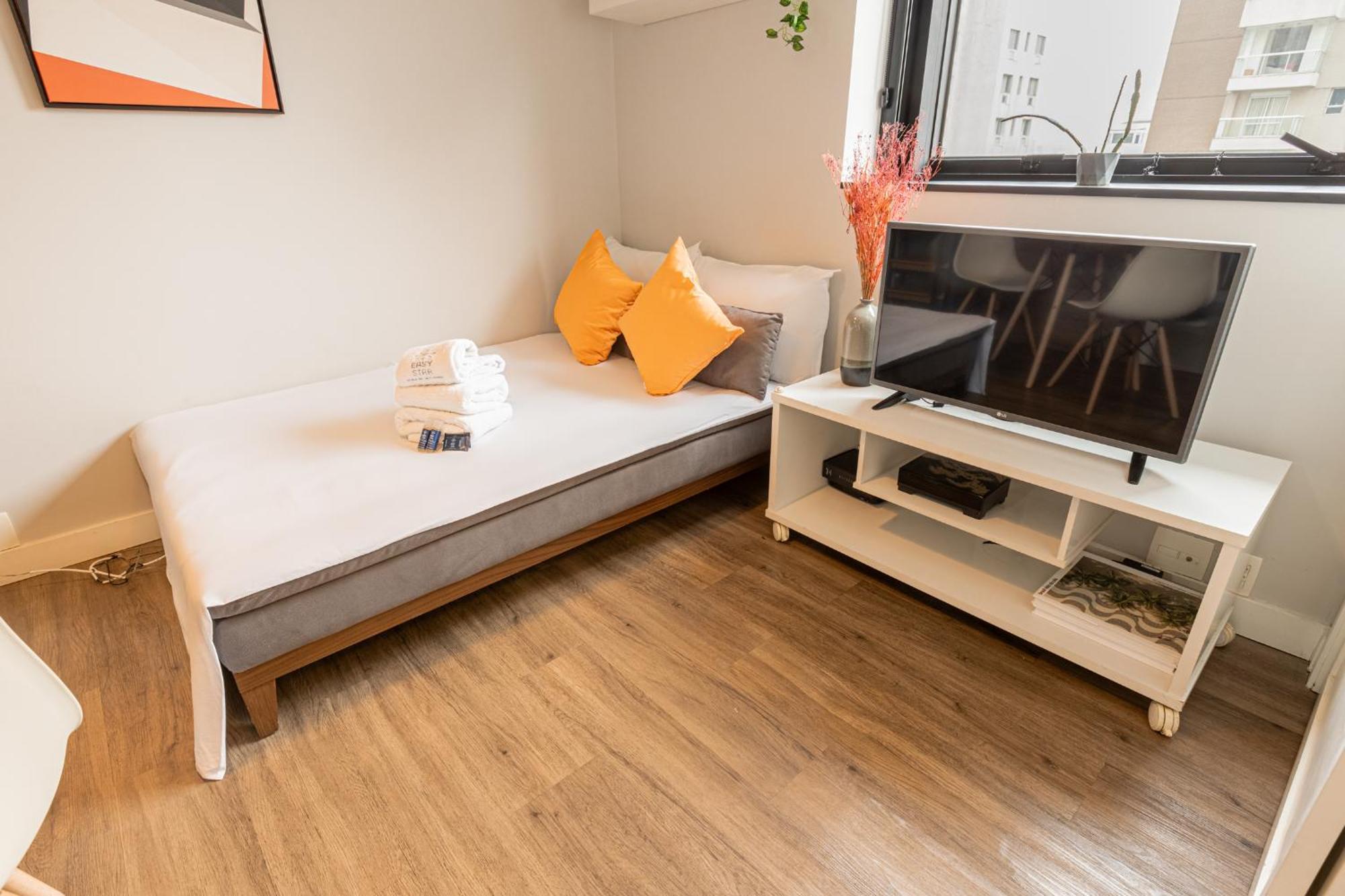 Apartamento Easy Star - Flat Aconchegante C/vaga No Jardins - Zj01h São Paulo
