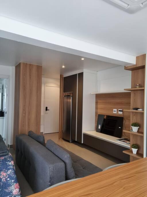 Apartment Mobiliado, Com Garagem, 50m Metro Brooklin, Proximo Shopping Morumbi Em Sp Sao Paulo