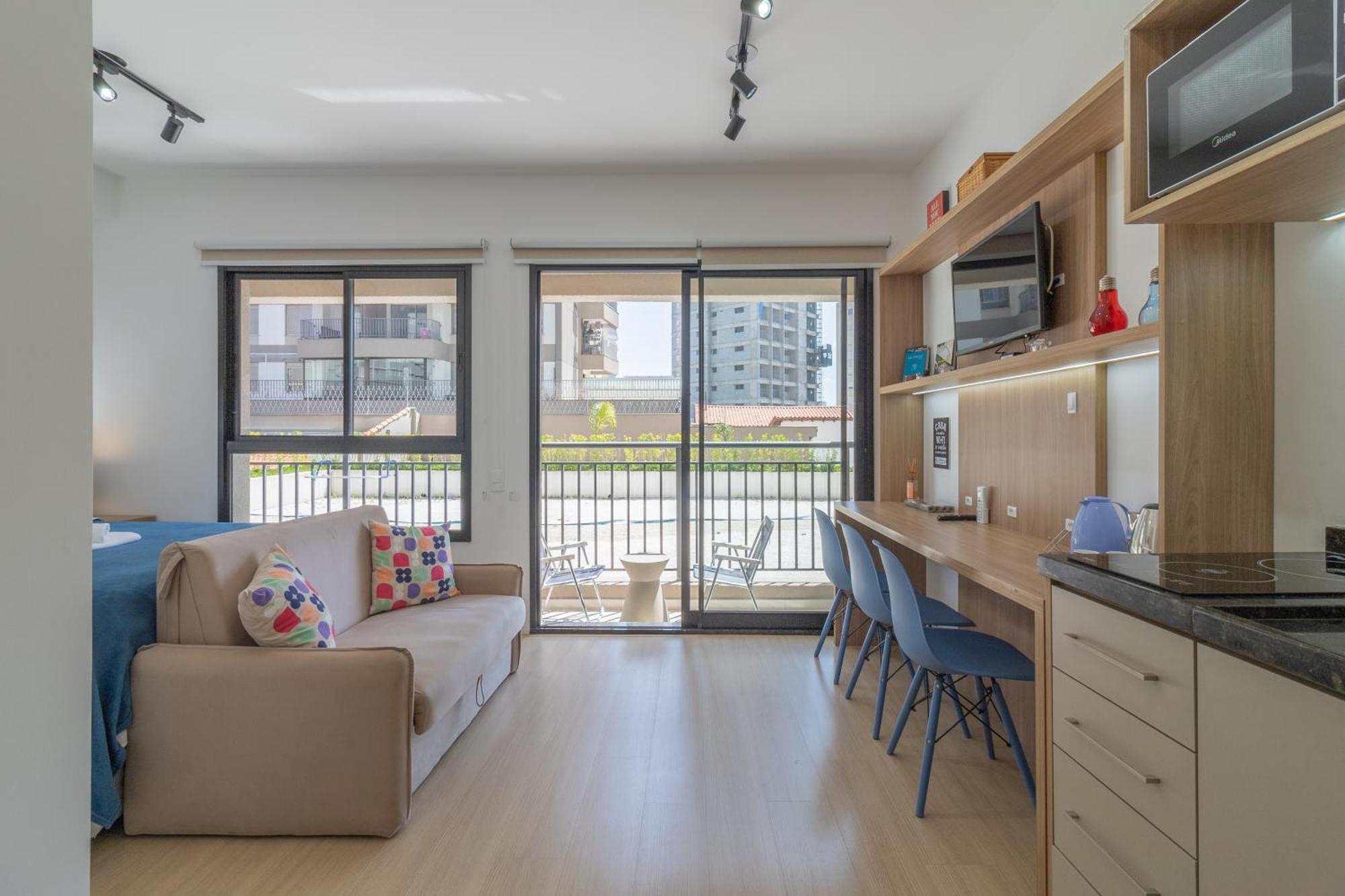 Apartment Completo A 3 Min Do Metro Madalena Sao Paulo
