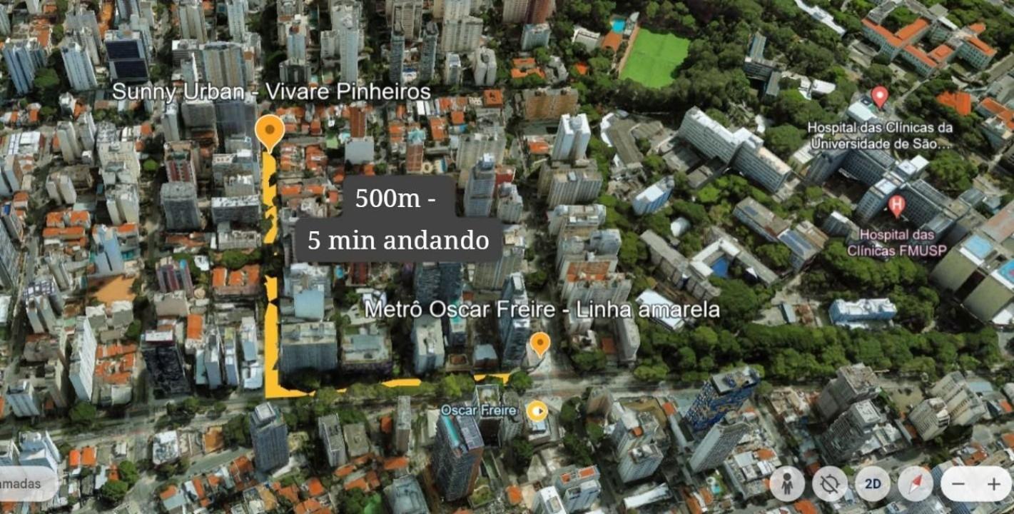 Apartment Sunny Urban -pinheiros Px Ao Hosp. Das Clinicas.