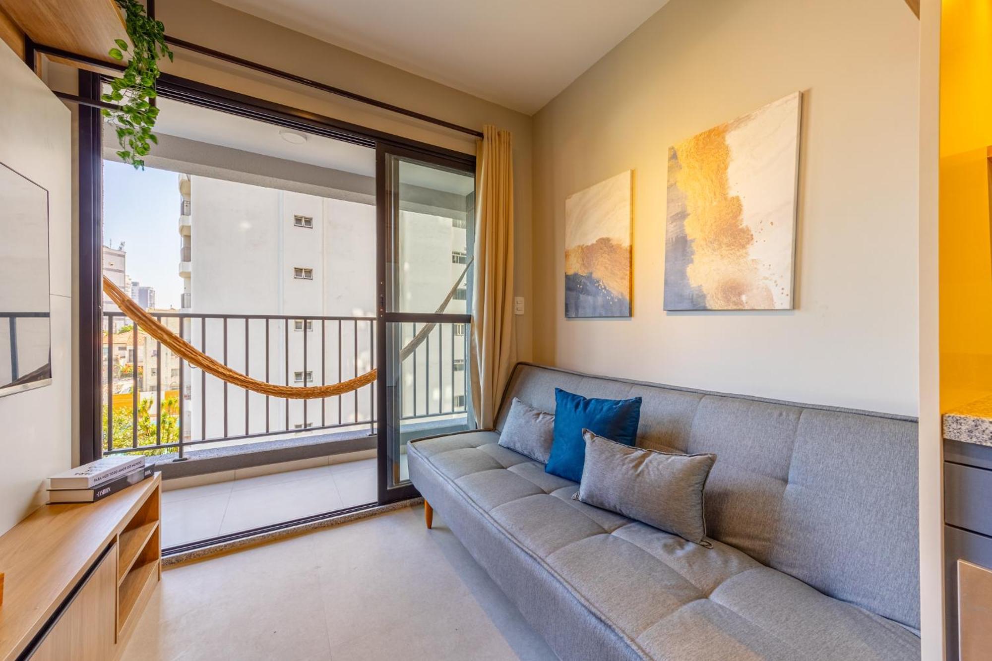 Apartamento Easy Star - Belo Apto Com 1 E Varanda - Ii01i