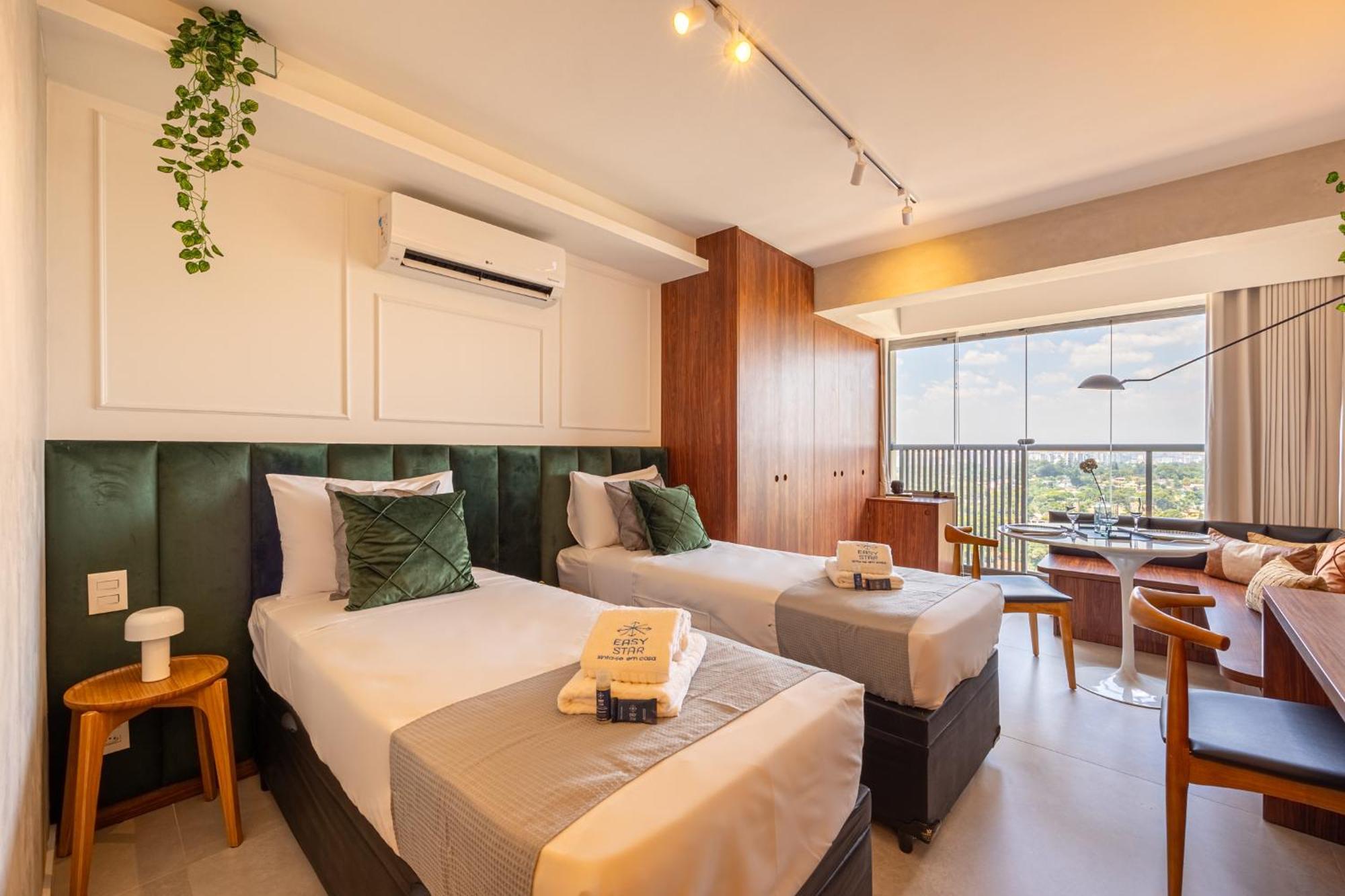 Apartment Easy Star - Fabuloso Studio Duplo No Alto Da Boa Vista - Ga01i *