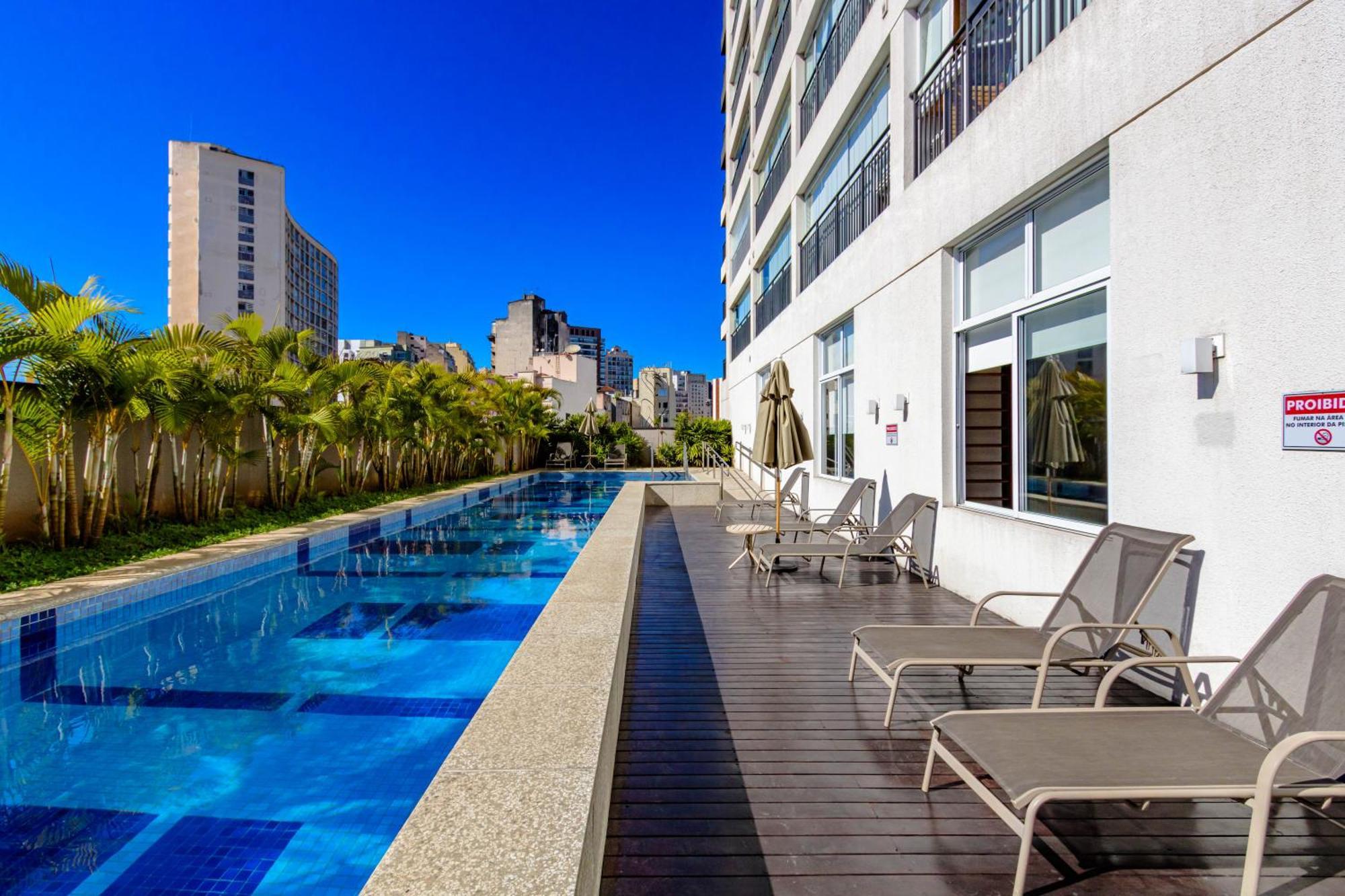 Apartment Flat Completo No Metro Santa Cecilia Com Piscina - Sauna - Garagem *