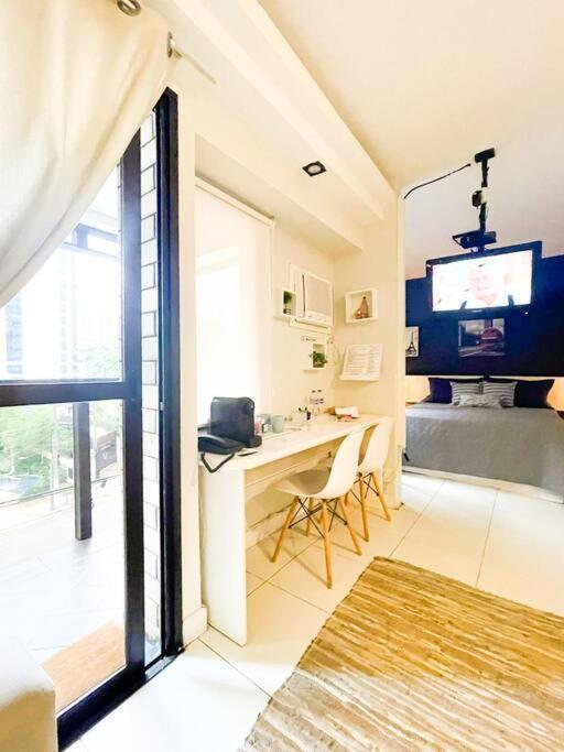 Apartamento Flat Moema Com Varanda,lazer,servicos E Vaga São Paulo