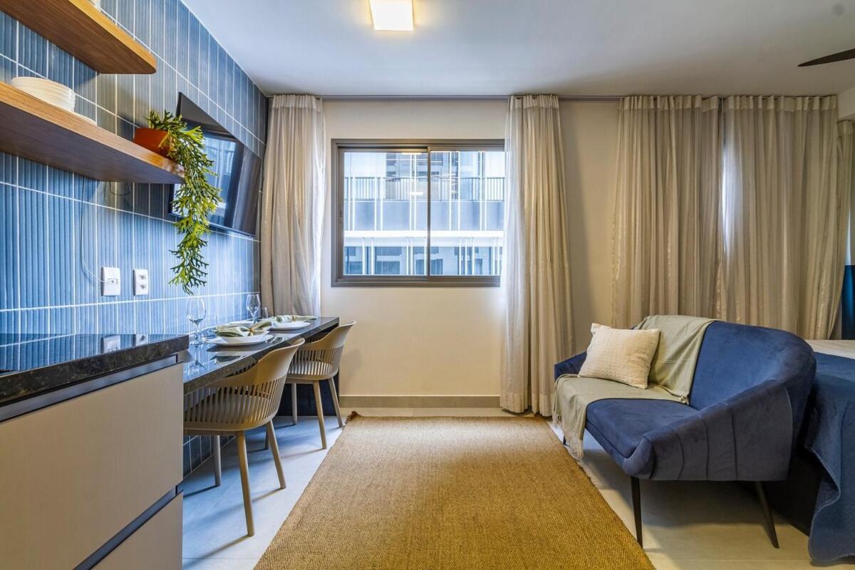 Apartamento Fl710 | Azul - Metro Faria Lima Com Piscina *