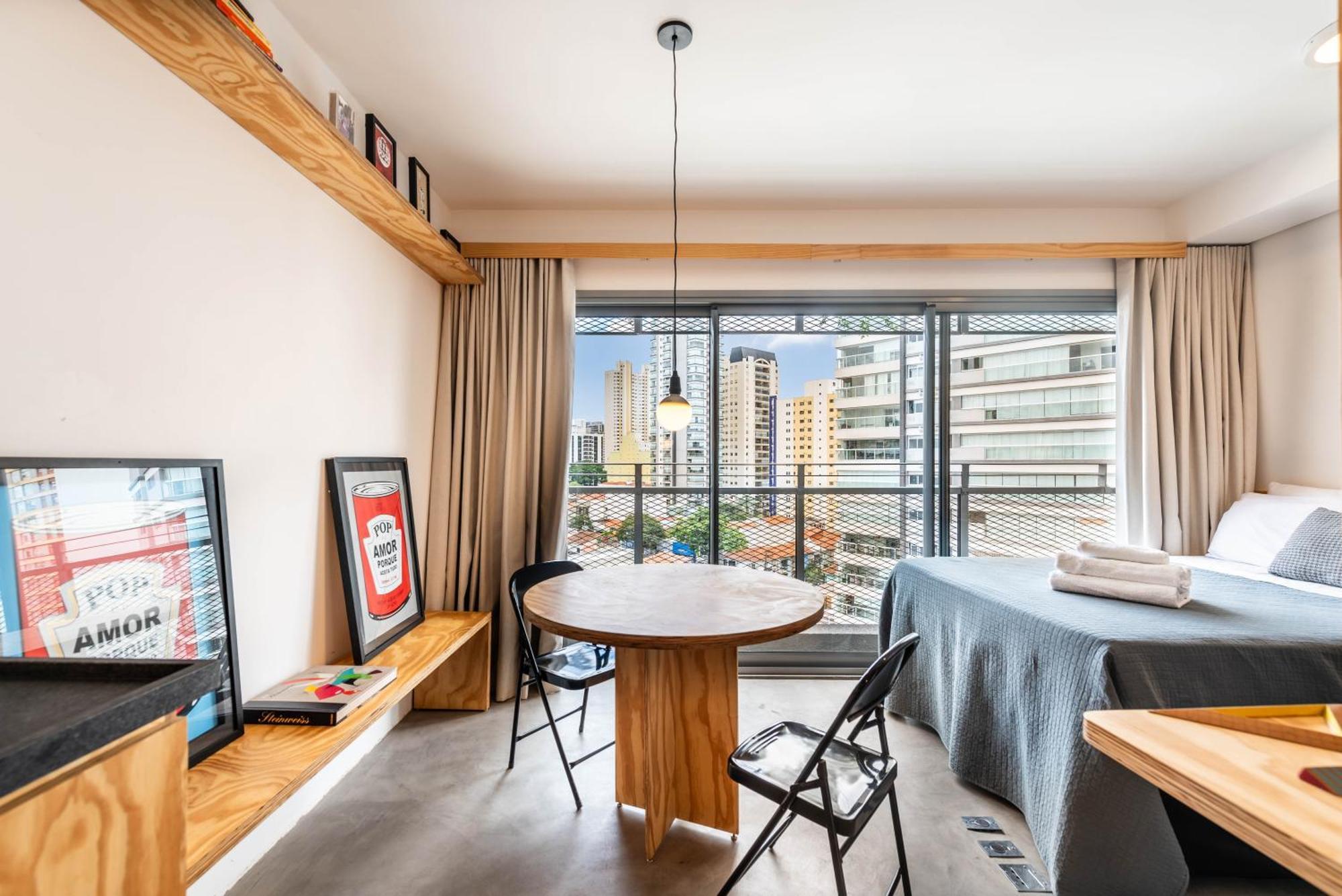 Apartamento Pop Grafite 714 - Moderno Com Vista Incrivel Em Pinheiros