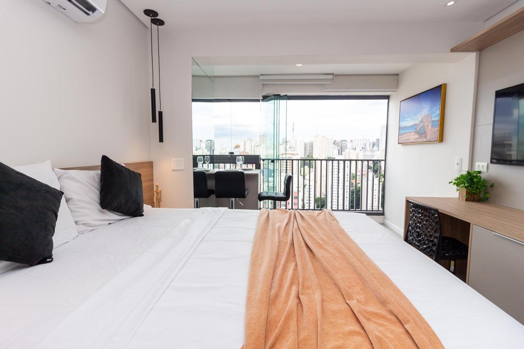 Piscina, Academia, Ac ,cama Queen|brazilian Corner Apartamento