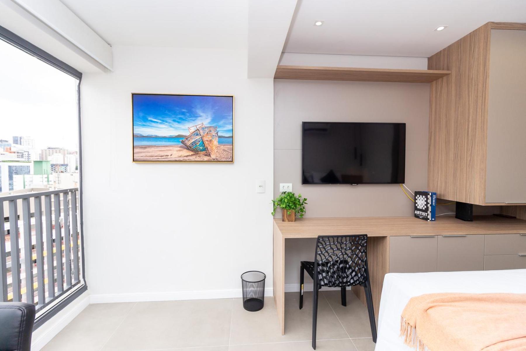 Piscina, Academia, Ac ,cama Queen|brazilian Corner Apartamento *