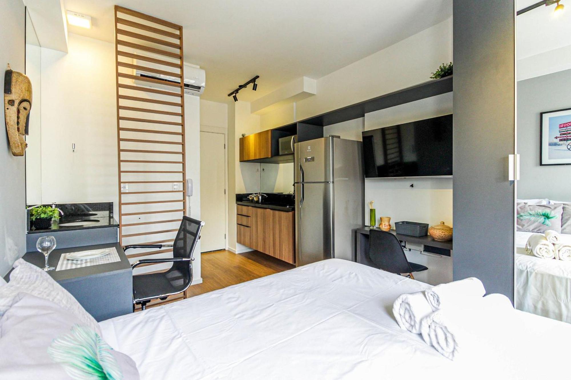 Bu1104 - Brooklin | 400m Do Metro| Consulado Apartment *