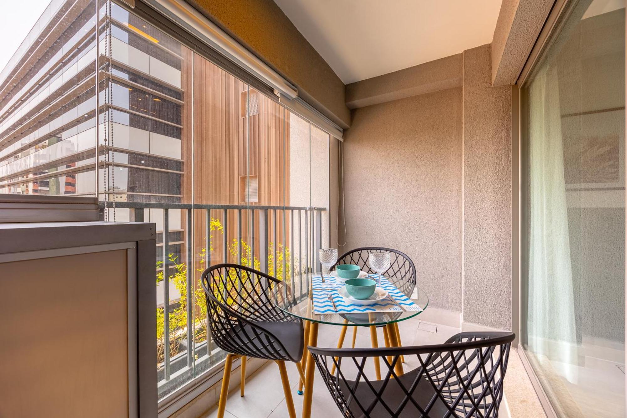 Apartment Easy Star - Com Varanda Em Moema. - Ns01i Sao Paulo