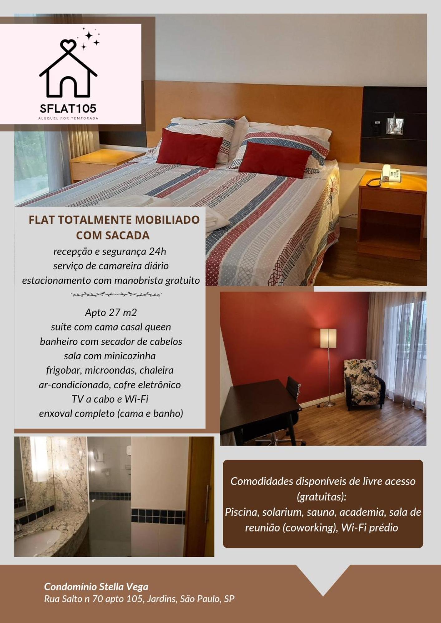 Flat Moderno Aconchegante Mobiliado E Com Sacada Ibirapuera São Paulo