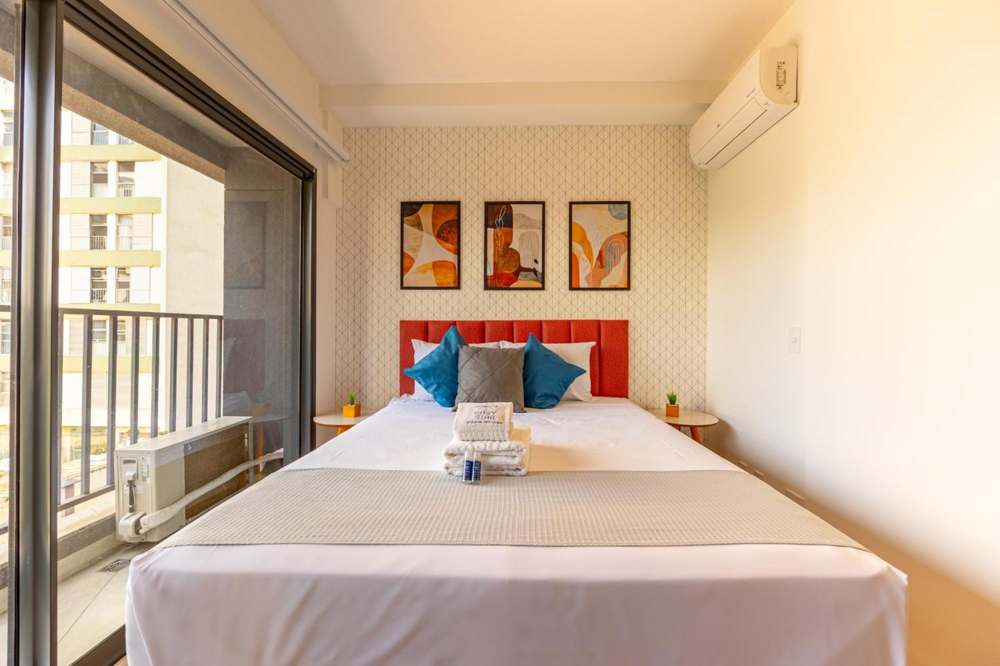 Easy Star - Charmoso Com Cama Queen No Brooklin - Nh01i Apartamento São Paulo