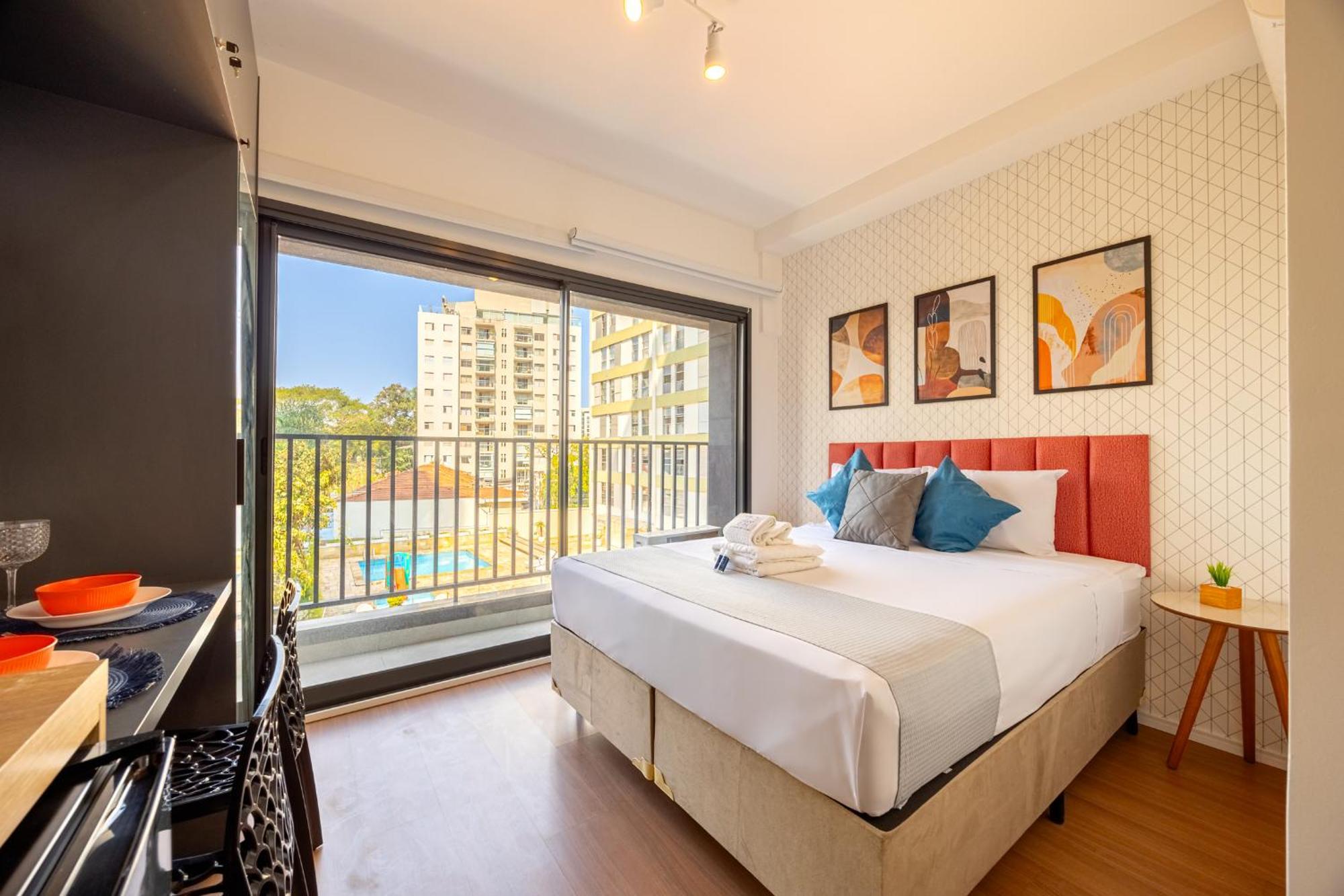 Apartamento Easy Star - Charmoso Com Cama Queen No Brooklin - Nh01i *