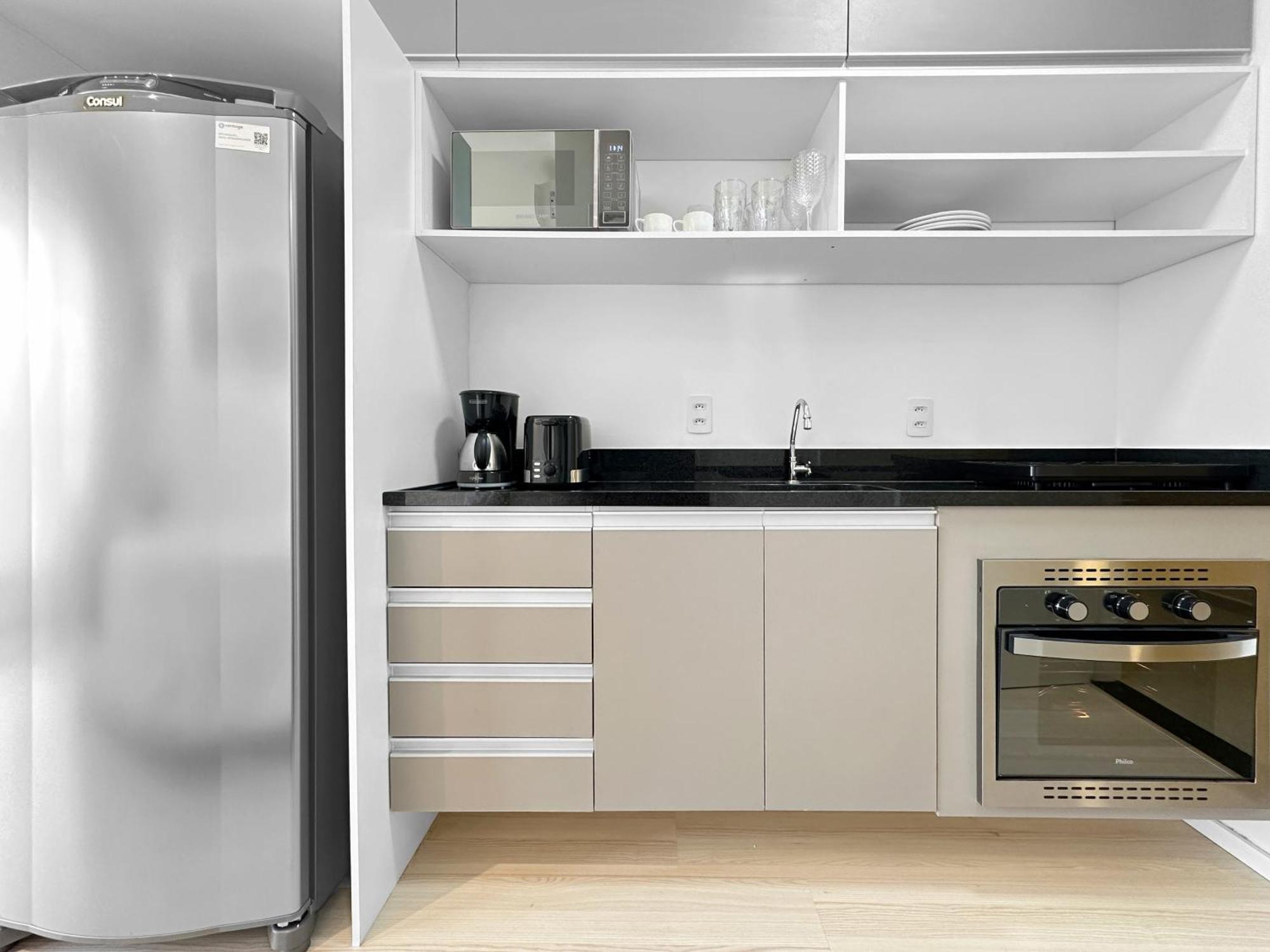 Balcony Kitchen Sirio Libanes Hospital Apartamento