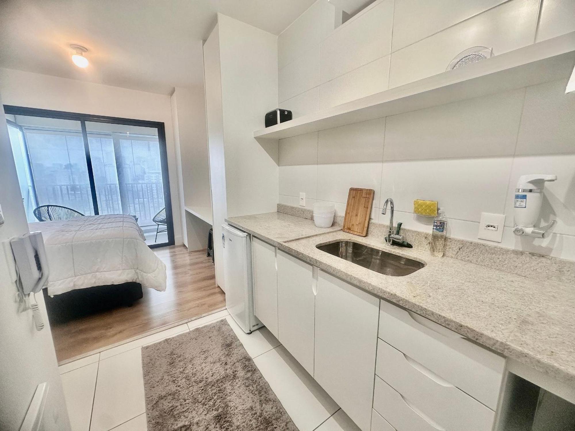 Apartamento Com Coworking, Piscina E Vista Da