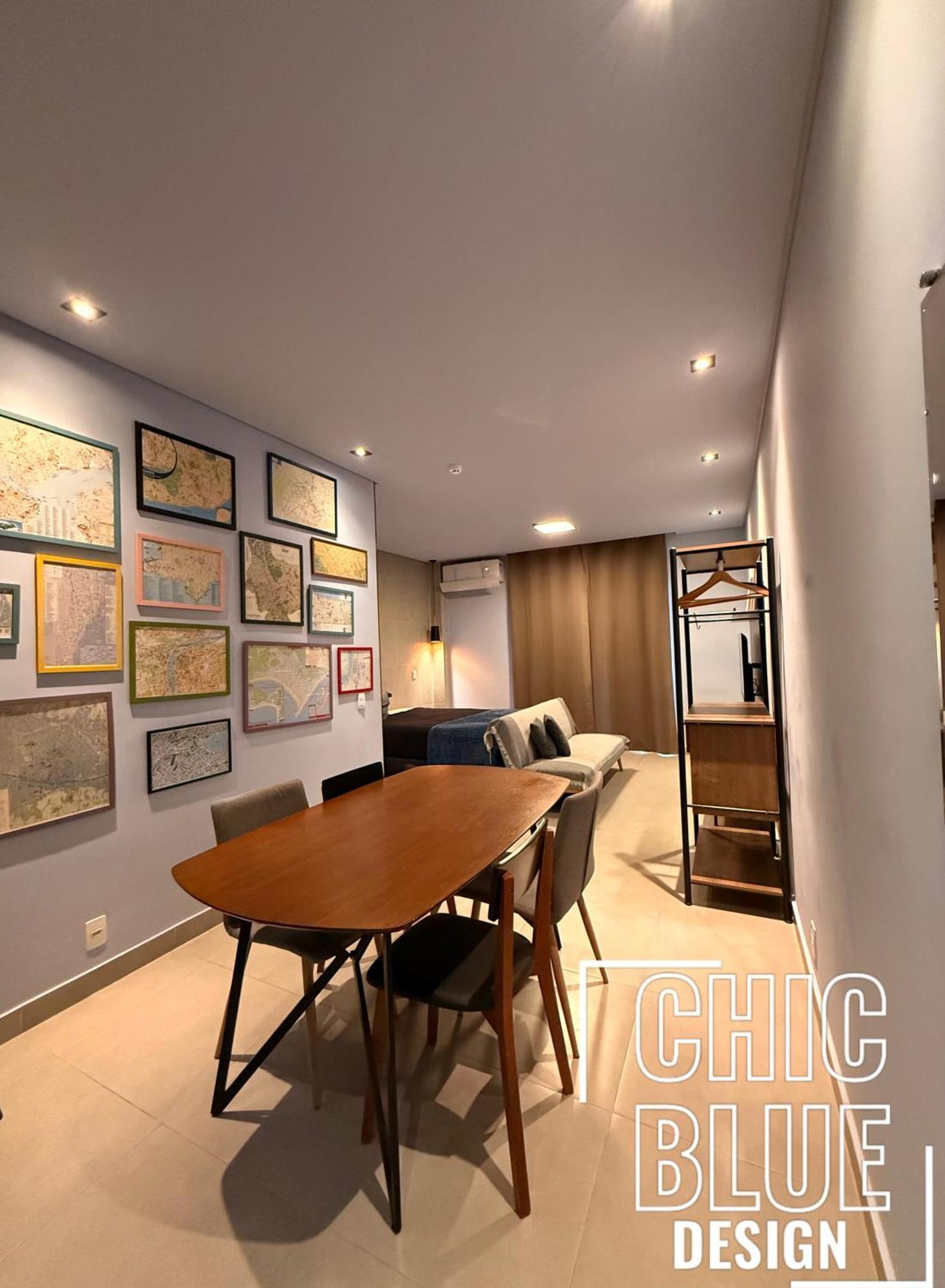 Chic Blue Design Com Vaga De Garagem Apartment