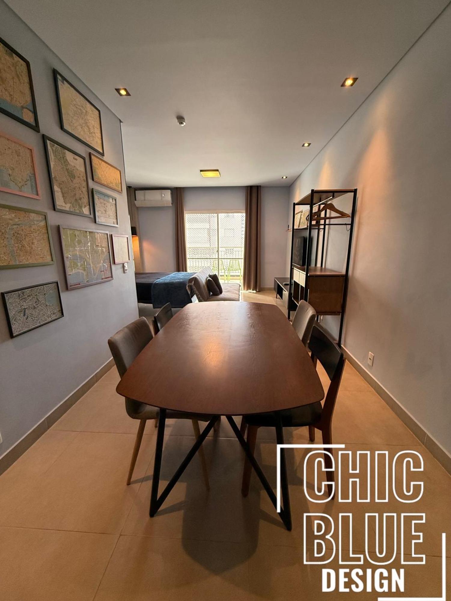 Chic Blue Design Com Vaga De Garagem Apartment *