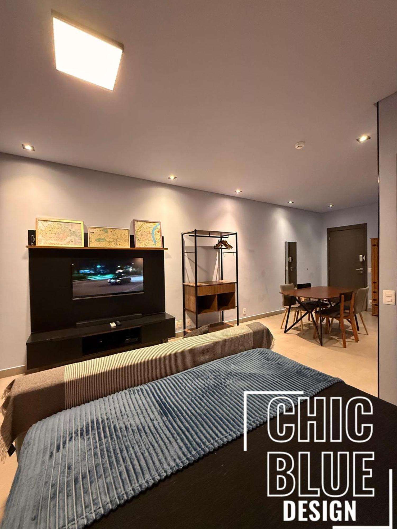 Apartment Chic Blue Design Com Vaga De Garagem *