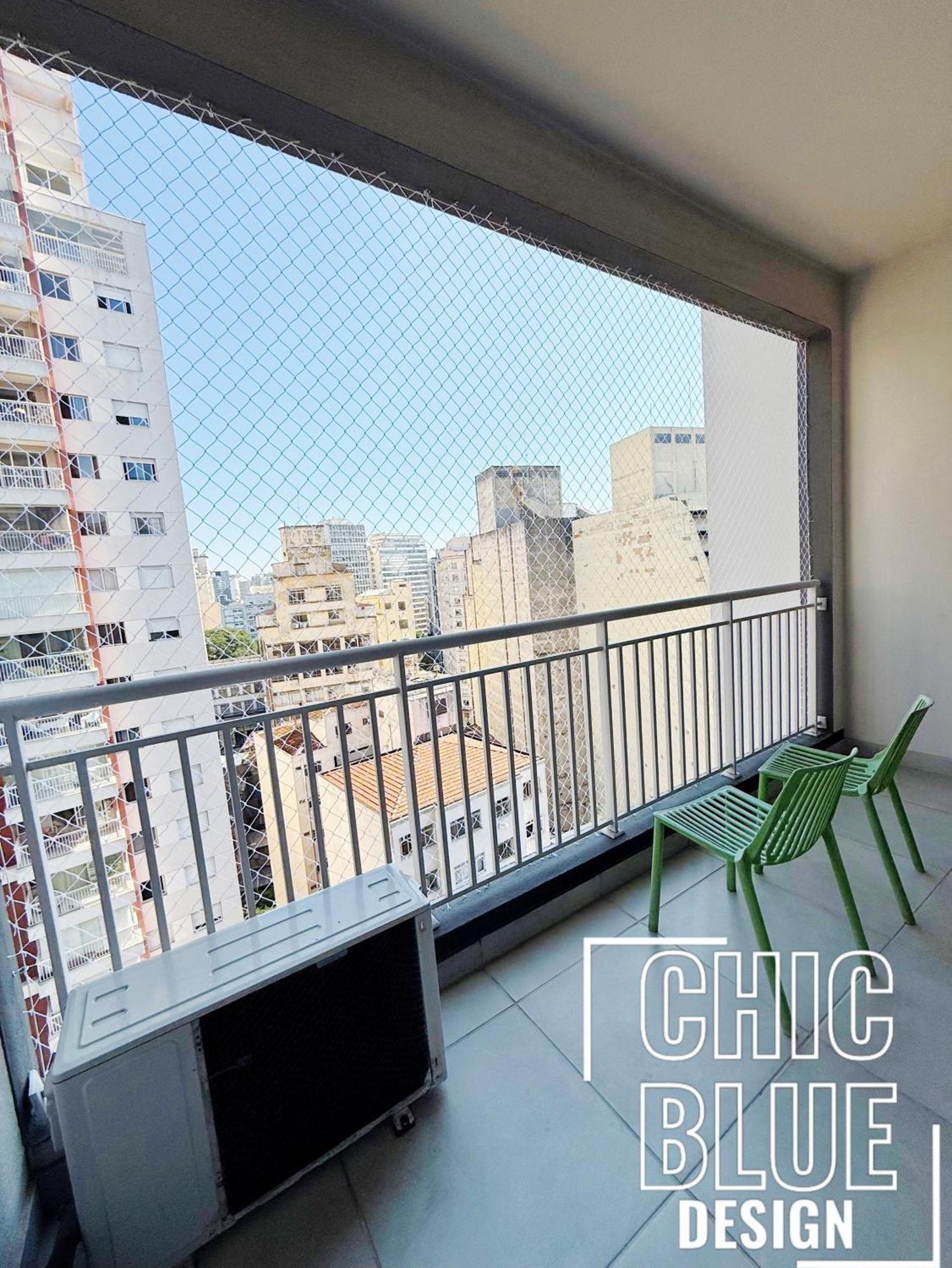 Chic Blue Design Com Vaga De Garagem * Sao Paulo