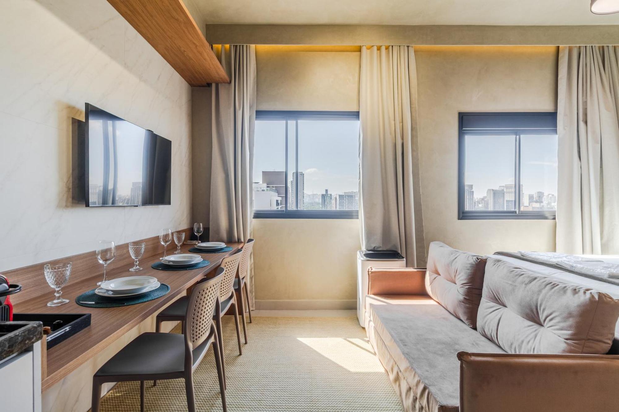 Apartment Em1607 - Ap Luxo Com Vaga & Piscina Prox Morumbi, Faria Lima E Metro Sao Paulo