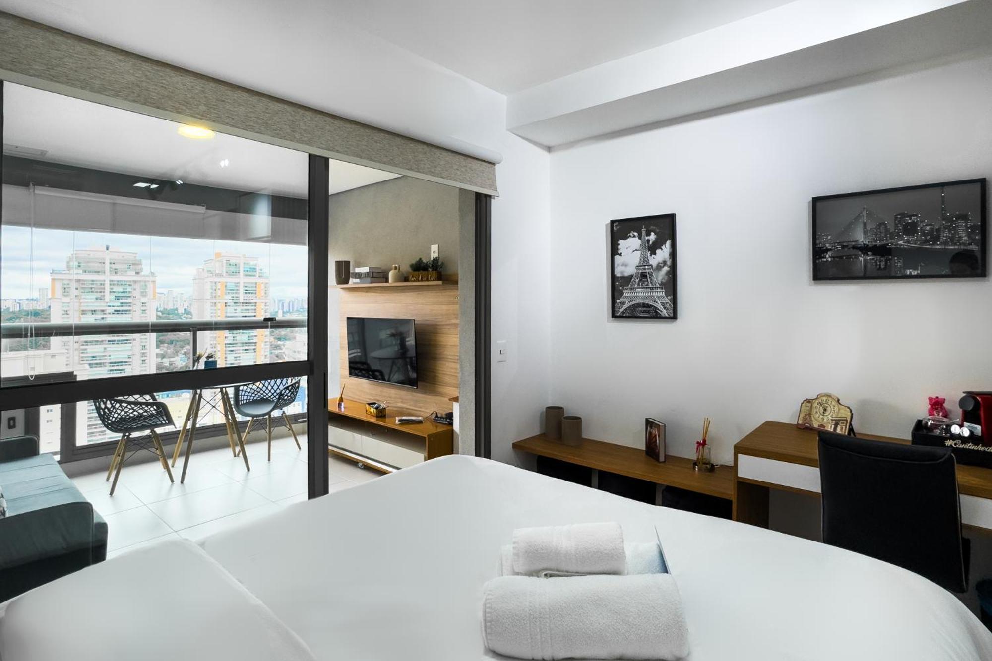 Airbrooklin Apto Estiloso Com Vaga Ao Lado Metro Apartamento
