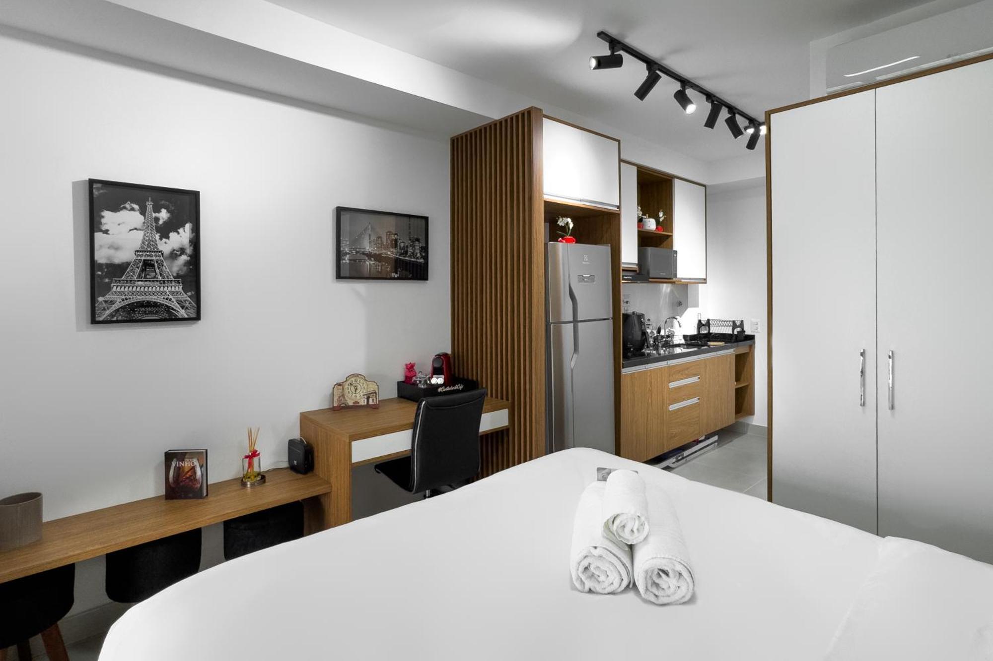 Apartamento Airbrooklin Apto Estiloso Com Vaga Ao Lado Metro *