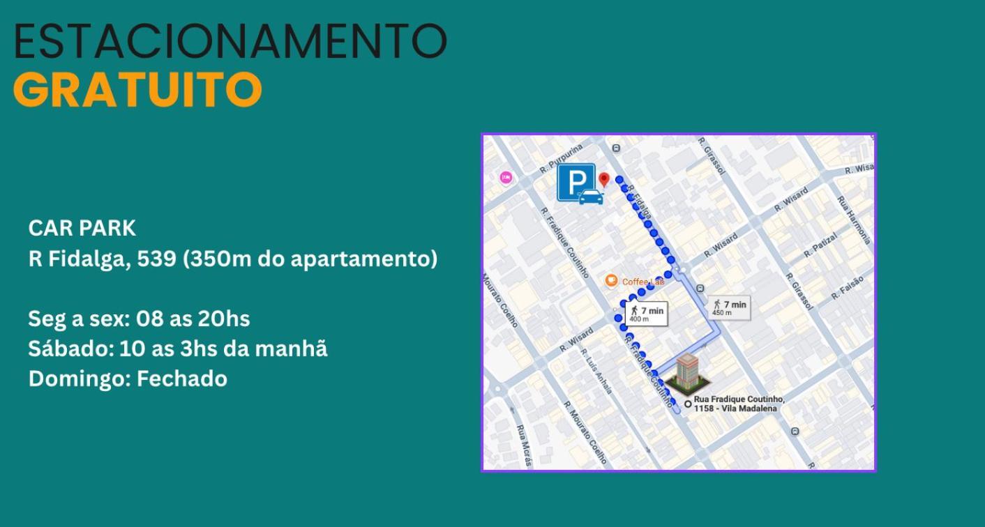 Rooftop - Garagem, Cama Queen, A/c E Piscina - V. Madalena - 15 Min Da Faria Lima * São Paulo