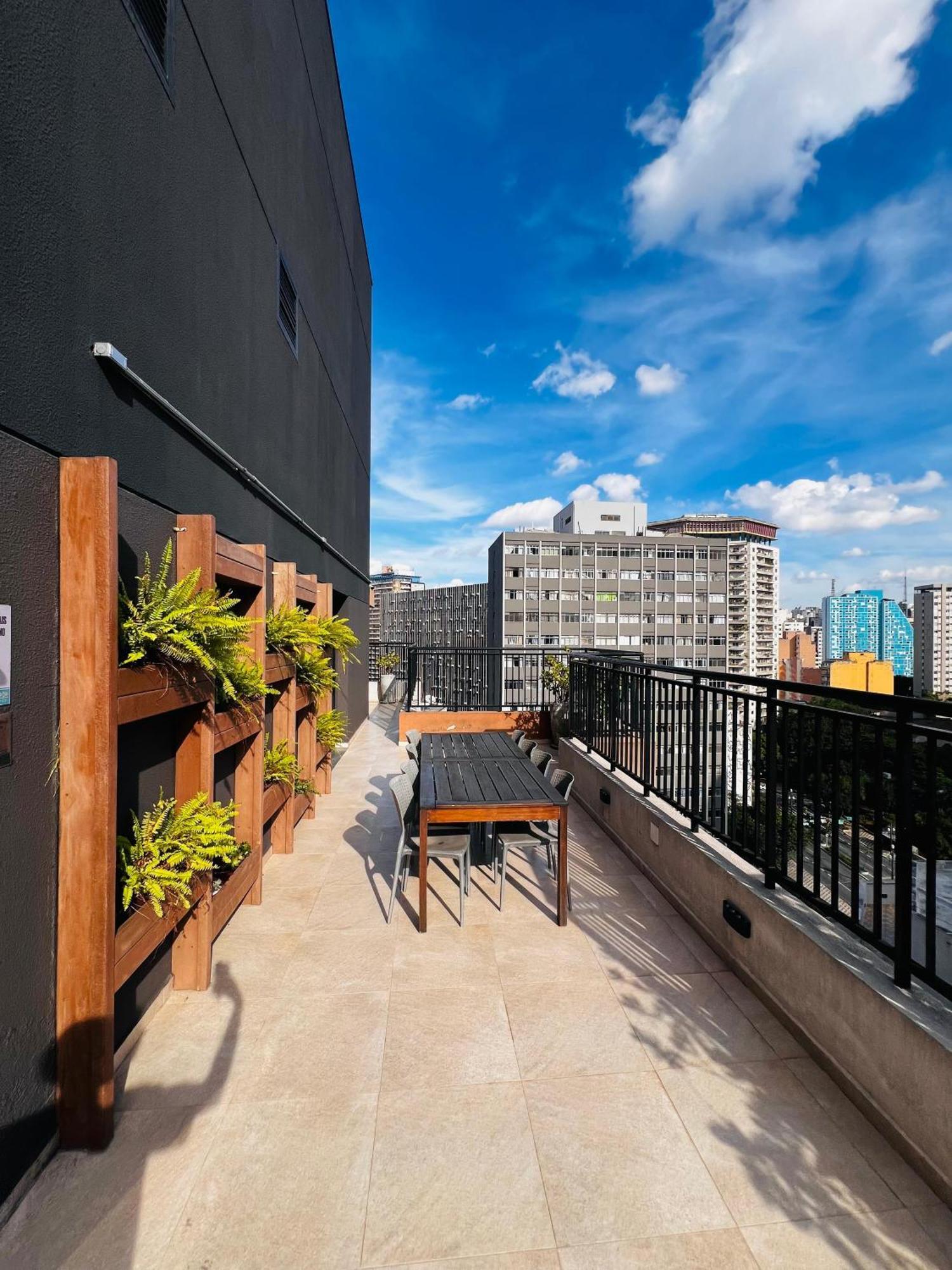 Apartment Studio 509 - Seu Refugio Urbano No Coracao De Sao Paulo - Wifi, Vaga, Academia, Lavanderia, Mercado E Rooftop