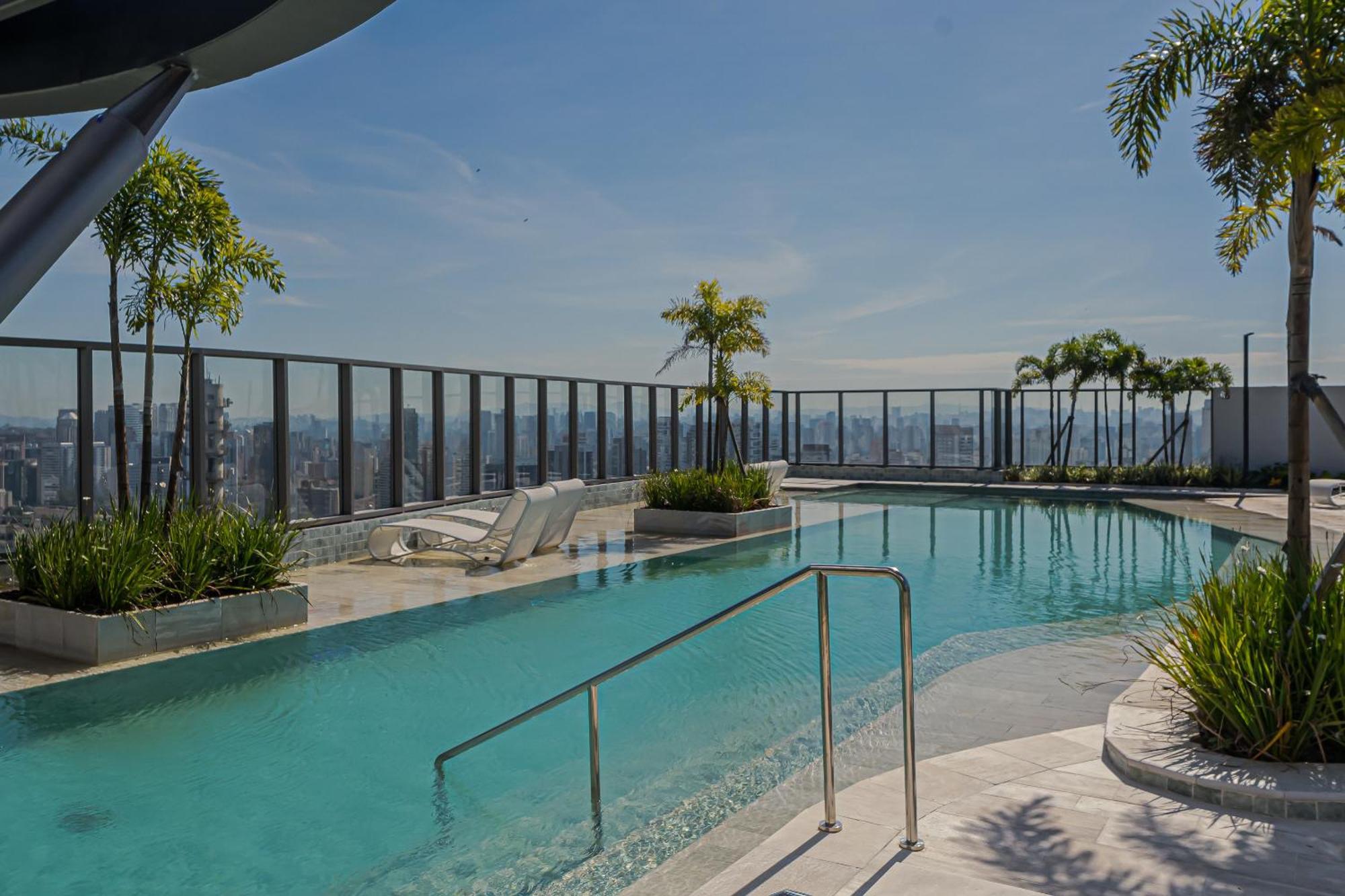 Bela Brooklin - Skyline Lovers Studio Com Vista Deslumbrante, Vaga Coberta, Piscina, Vaga E Wi-Fi Turbo Apartamento