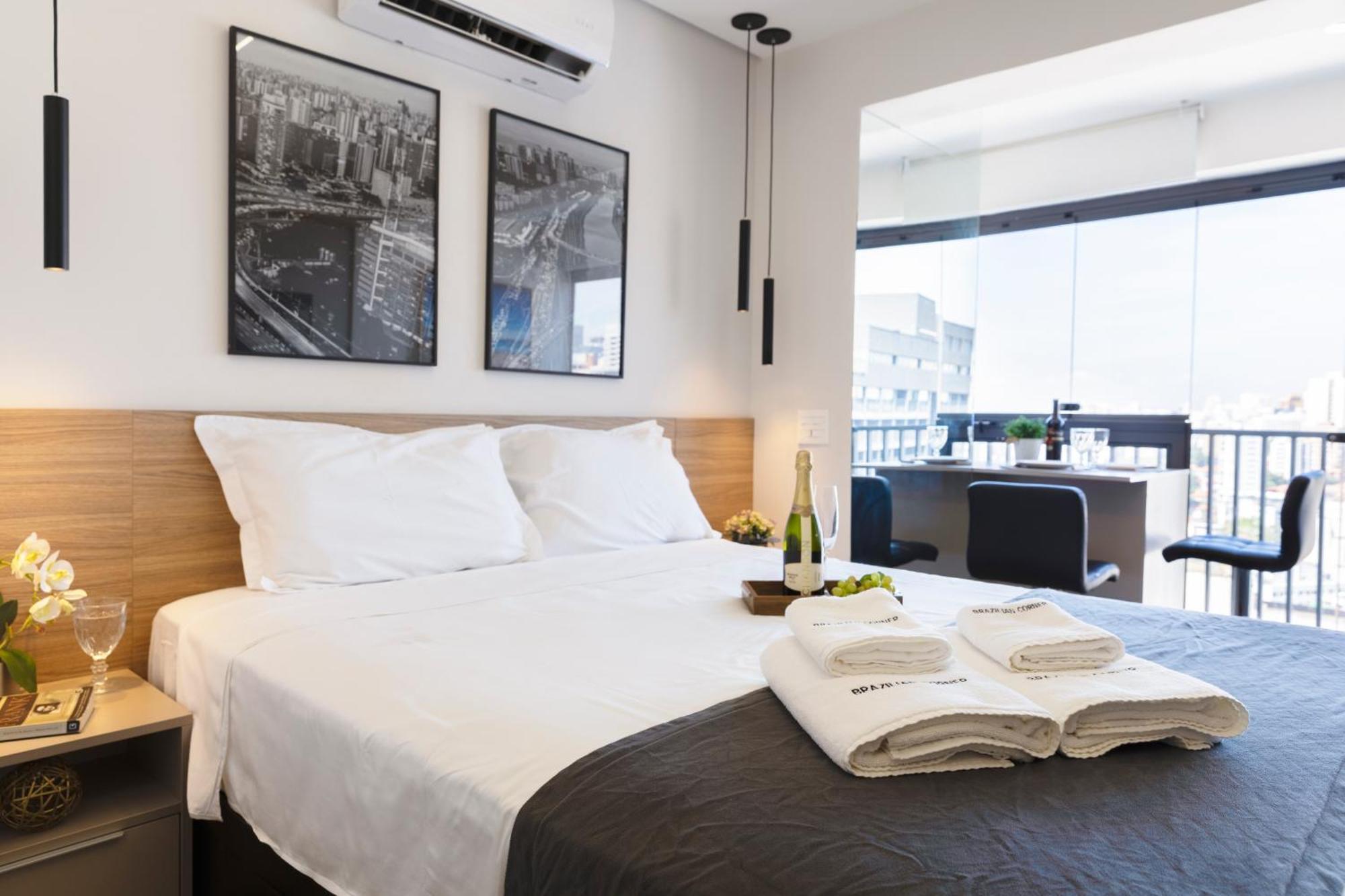 Apartment Piscina, Academia, Ac ,cama Queen|brazilian Corner