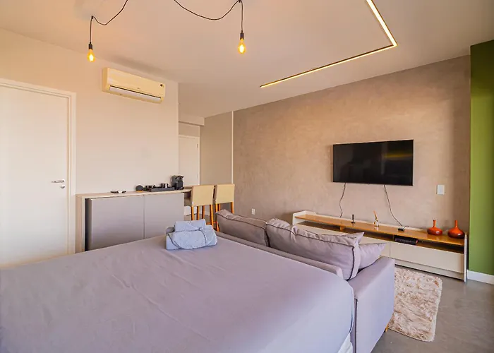 Olive Studio No Habitarte - Condominio Dos Famosos Com Vaga, Piscina E Academia No Brooklin