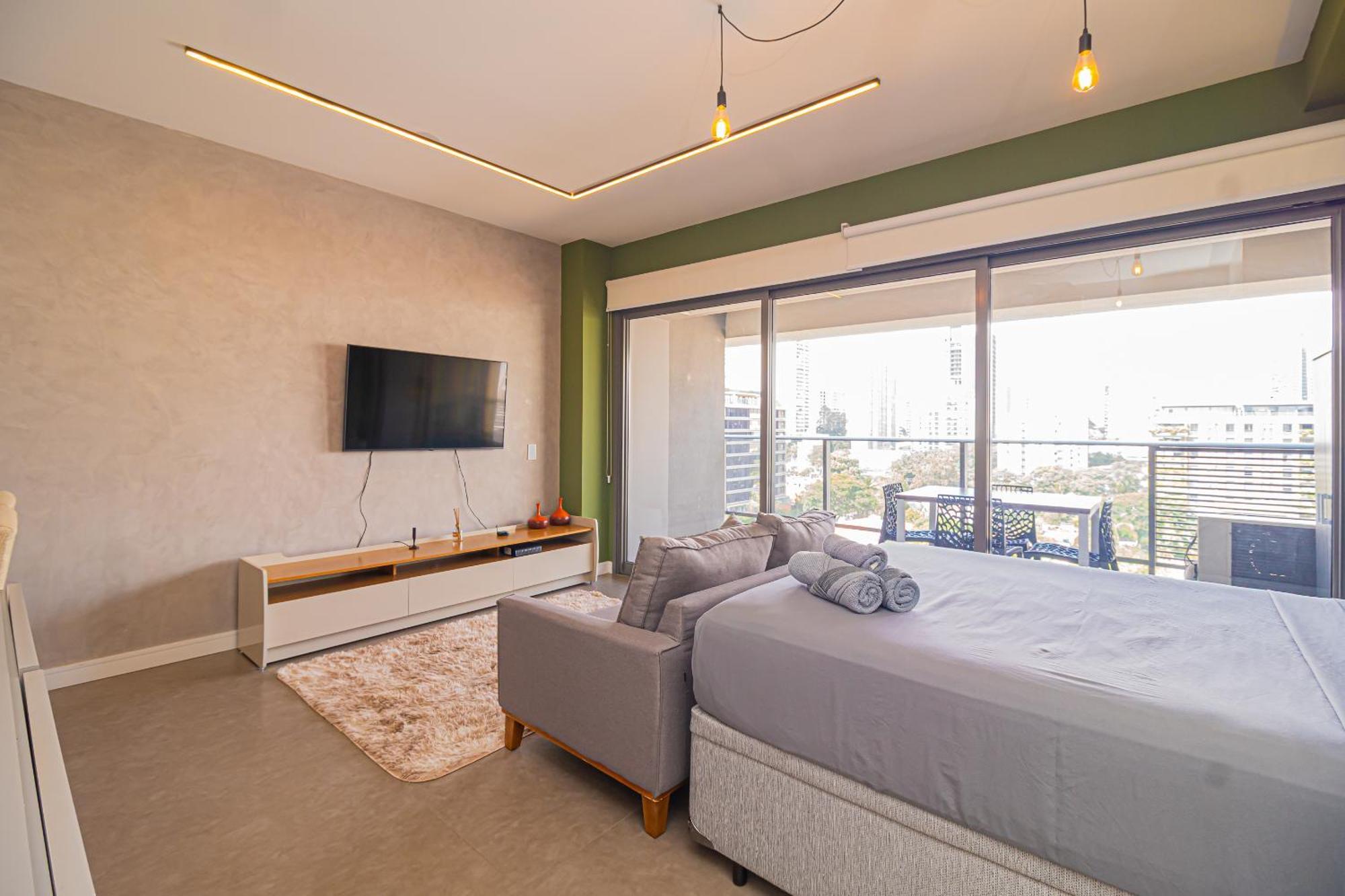 Olive Studio No Habitarte - Condominio Dos Famosos Com Vaga, Piscina E Academia No Brooklin Apartment Sao Paulo