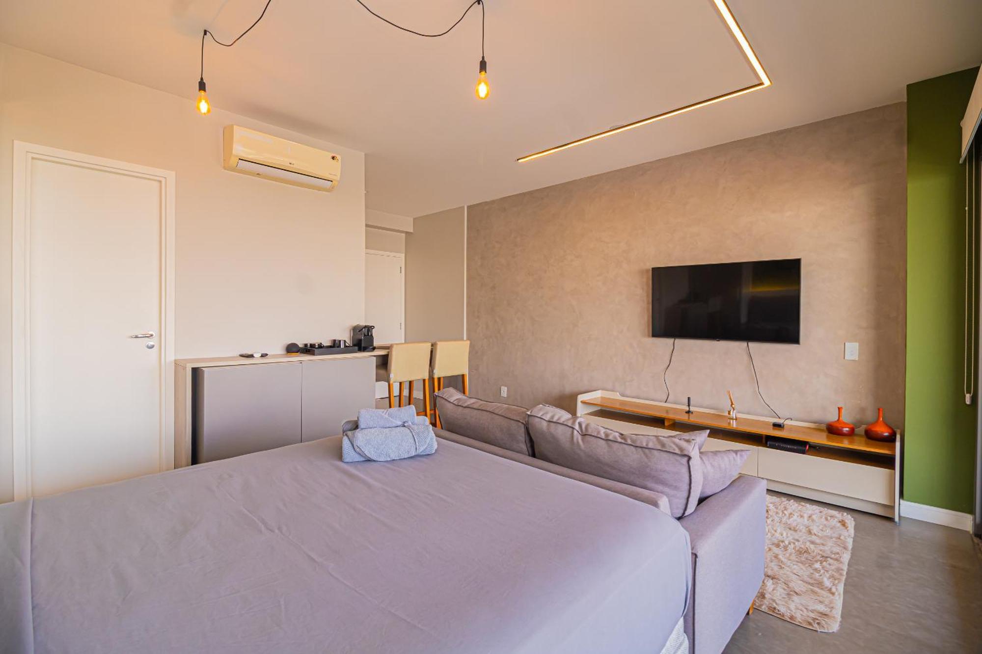 Olive Studio No Habitarte - Condominio Dos Famosos Com Vaga, Piscina E Academia No Brooklin Sao Paulo