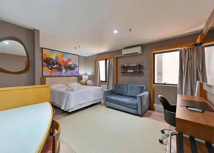 503 Flat Particular Dentro Do Hotel Transamerica Faria Lima + Sofa-Cama!