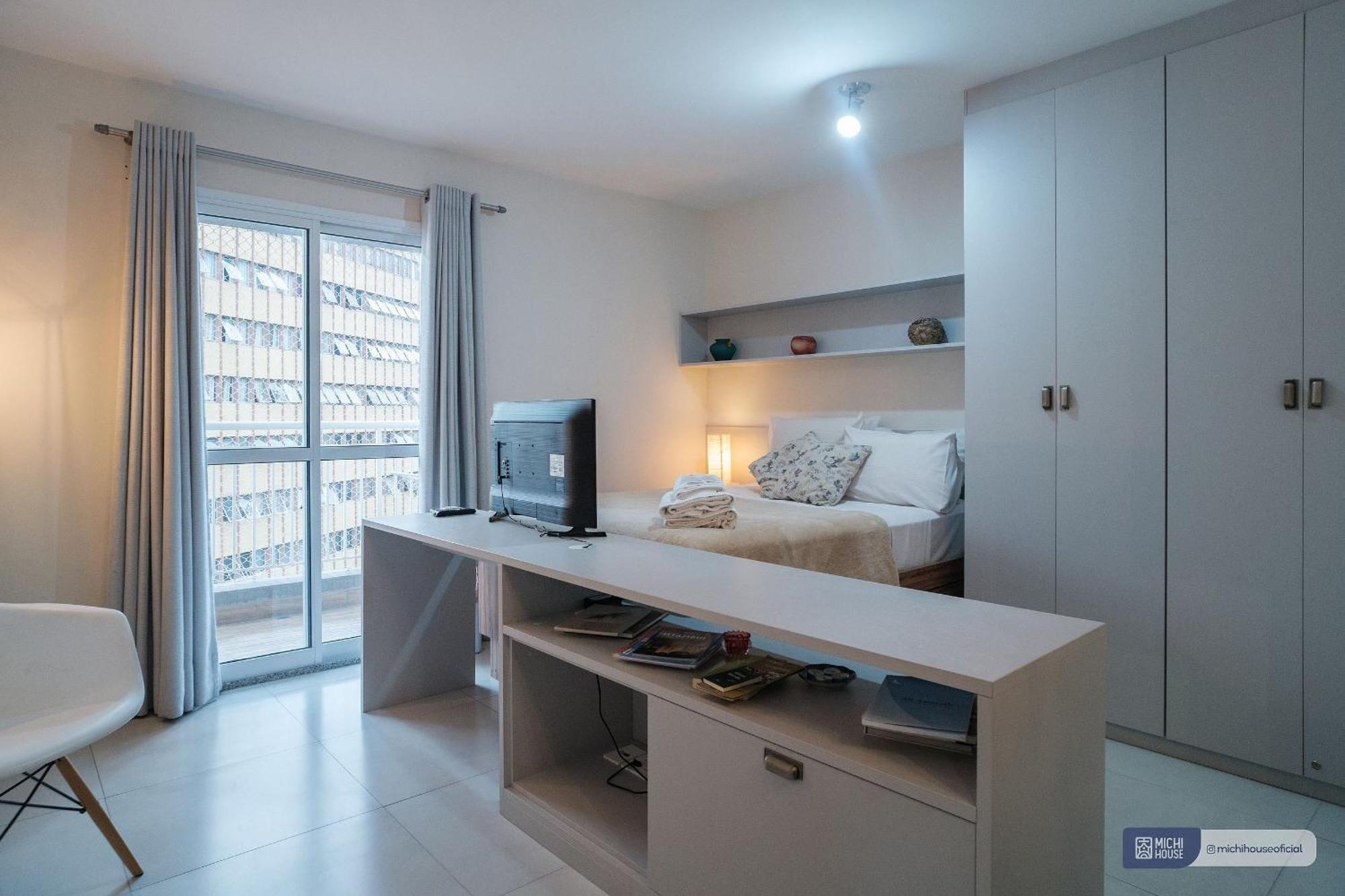 Apartamento Maravilhoso Studio Metro Republica/lg Arouch Ac/wf *