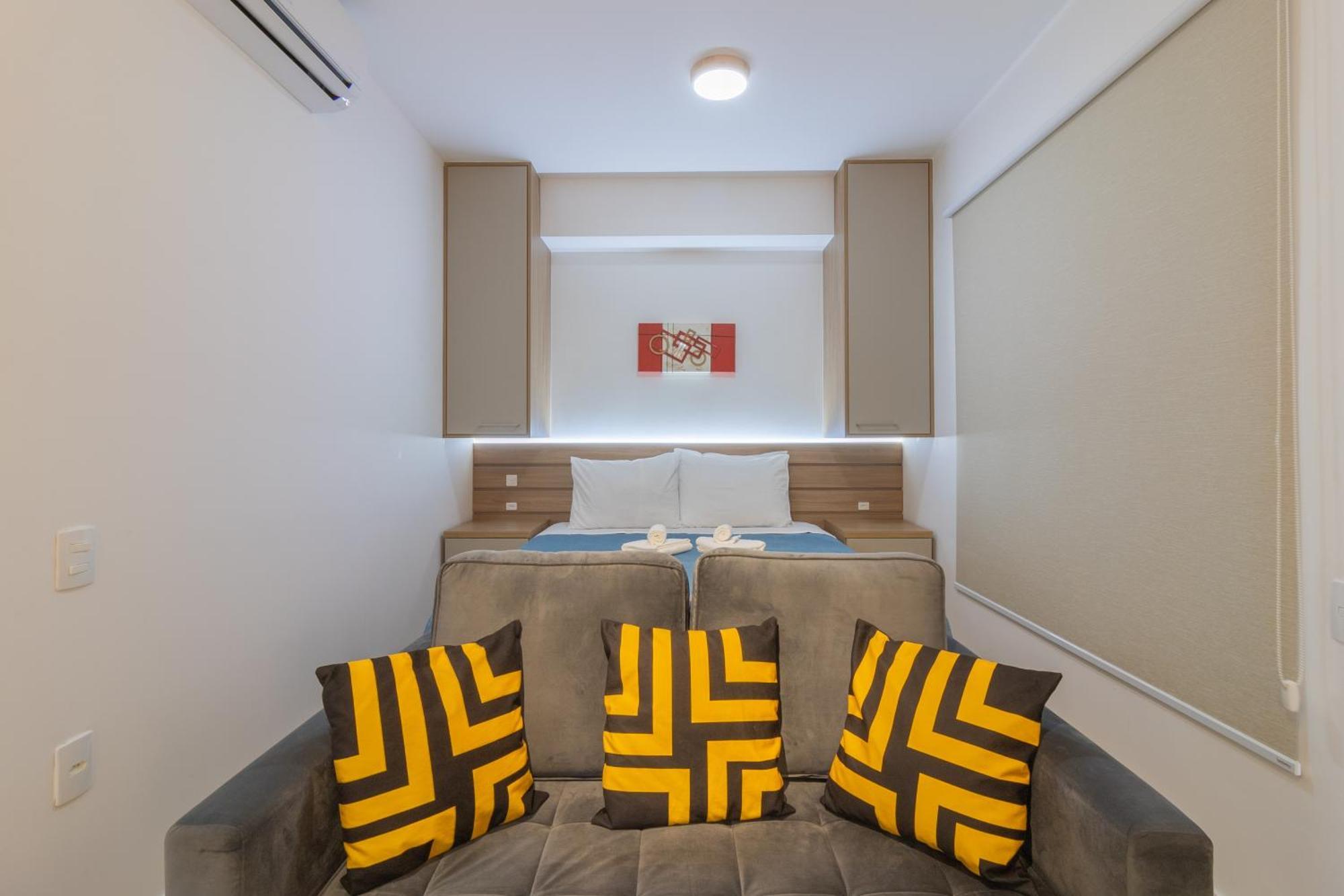 Apartamento Flat Novissimo A 200m Do Metro Madalena *