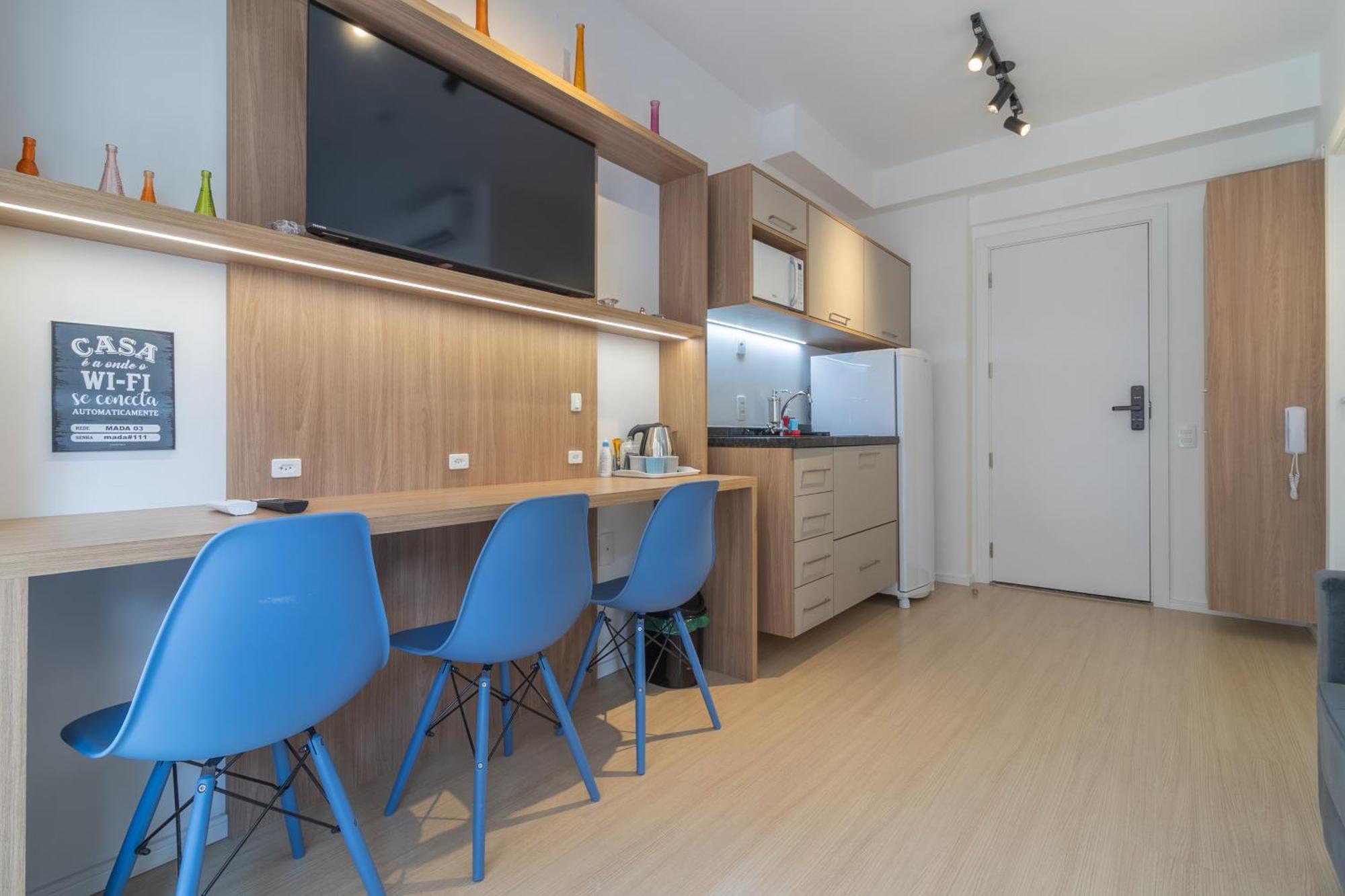 Flat Novissimo A 200m Do Metro Madalena Apartamento São Paulo