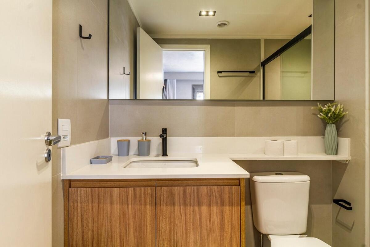 Fl702 - Sua Casa Na Faria Lima C/ Piscina, Gym E Metro Apartment Sao Paulo