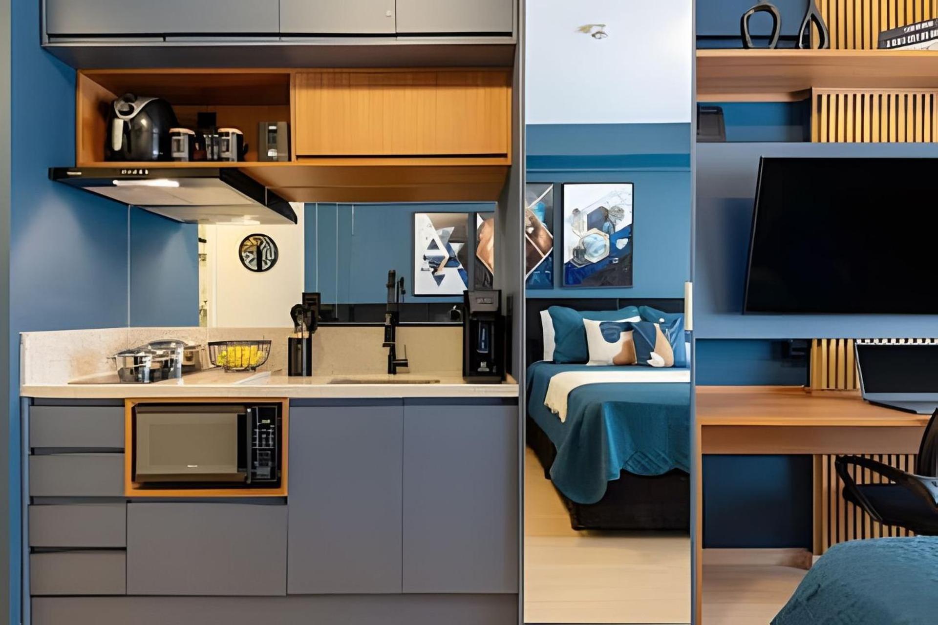 Pinheiros I Faria Lima, Apto Studio, 50m Metro, Piscina, Wi-fi Apartamento São Paulo