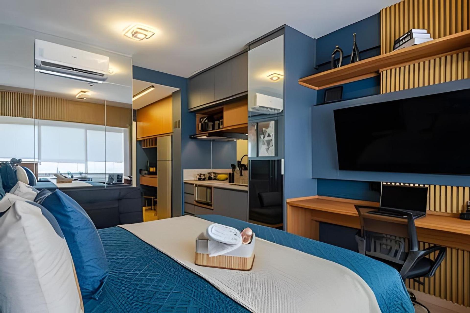 Pinheiros I Faria Lima, Apto Studio, 50m Metro, Piscina, Wi-fi * São Paulo