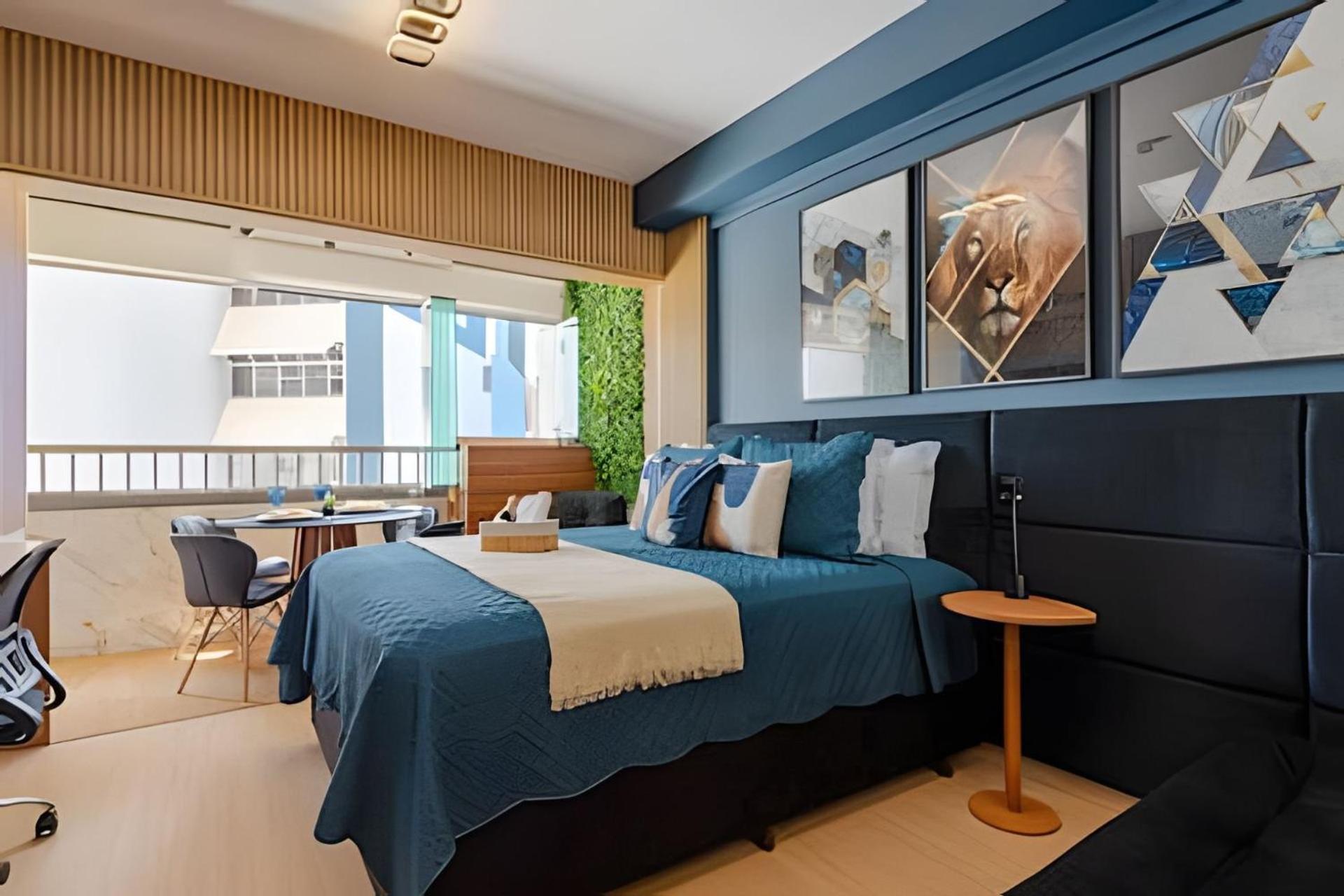Apartamento Pinheiros I Faria Lima, Apto Studio, 50m Metro, Piscina, Wi-fi *
