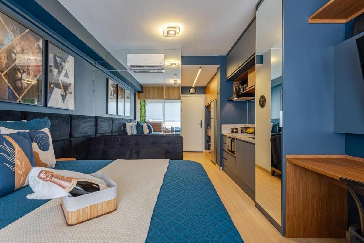 Apartamento Pinheiros I Faria Lima, Apto Studio, 50m Metro, Piscina, Wi-fi *