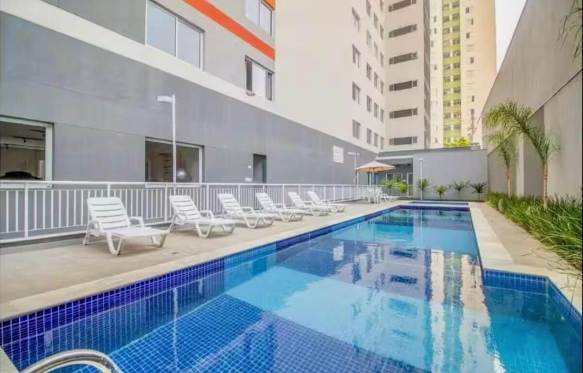 Loft Com Ar Condicionado E Piscina A 86 Metros Do Metro Bras Apartment Sao Paulo