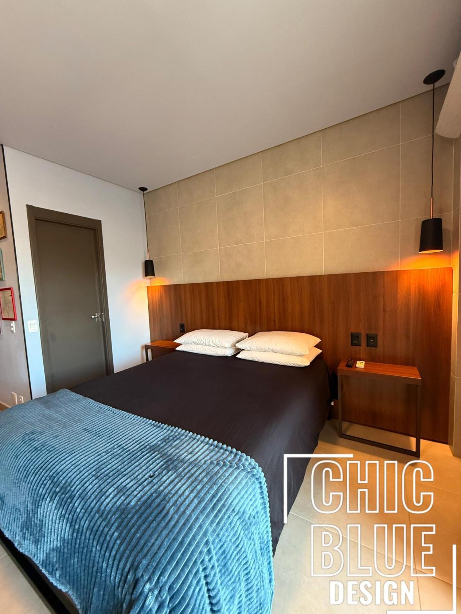Apartamento Chic Blue Design Com Vaga De Garagem São Paulo